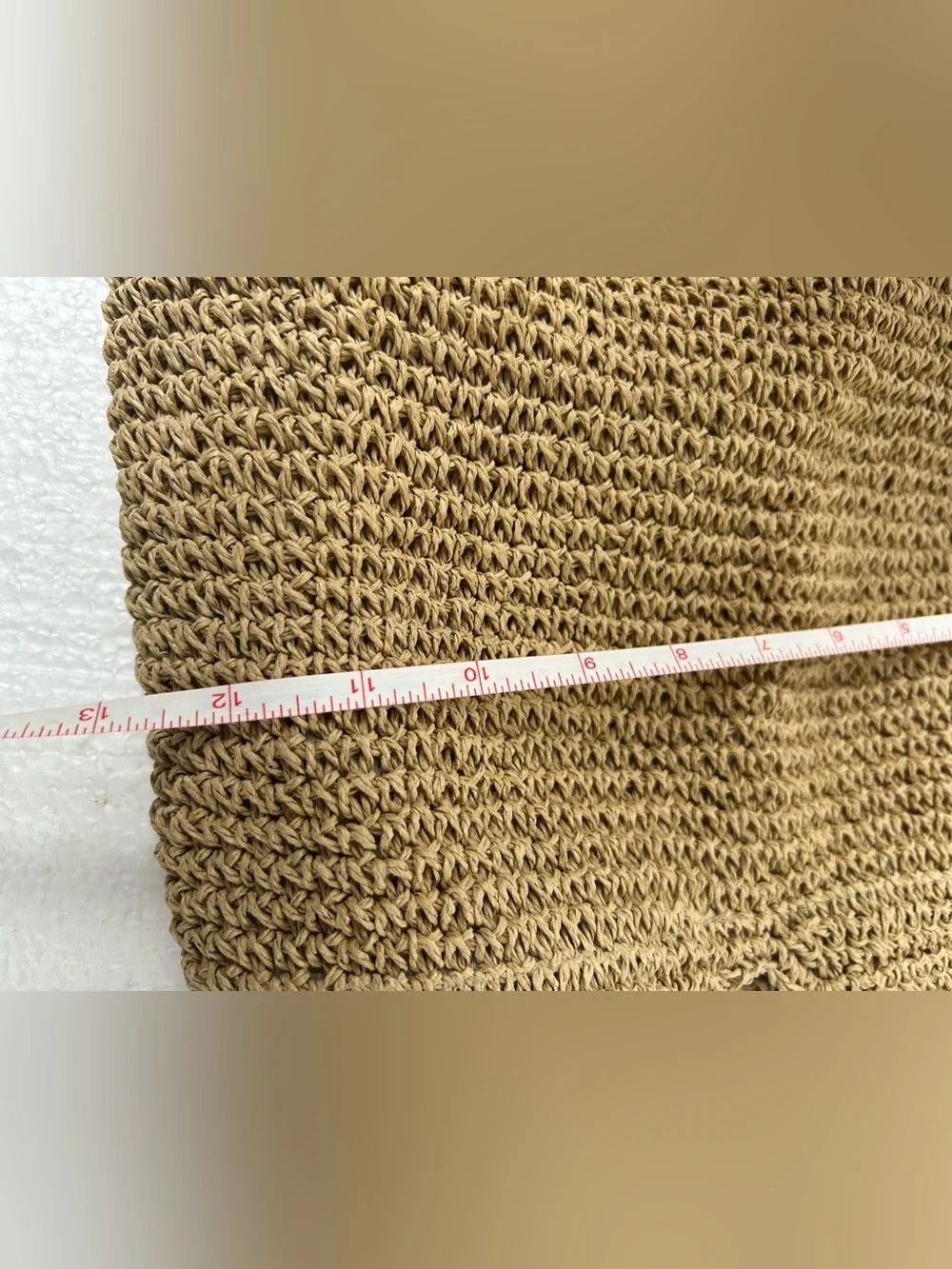 Women’s Crochet straw bag boho beach casual